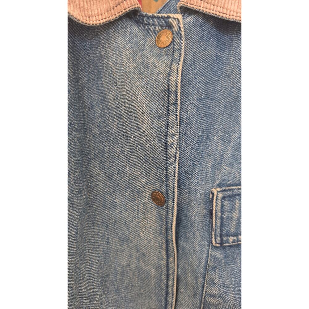 Vintage The In-Crowd Collection Denim Jacket Size Medium Corduroy Collar EUC - Picture 3 of 8
